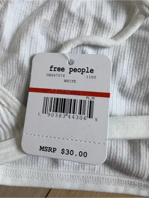 Free People High Neck Bra Bralette in White NWT thumbnail 5