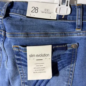 NWT 7 For All Mankind Tailorless Dojo Wide Leg‎ Trouser Jeans Mid Rise 28 thumbnail 9