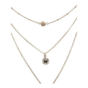 MixIt Gold Tone Three Tiered Necklace‎ thumbnail 3