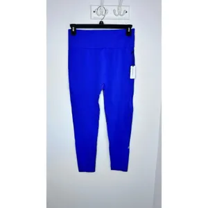 WeWoreWhat Ribbed High Rise Leggings Sapphire Purple NWT Women’s Large Active thumbnail 7