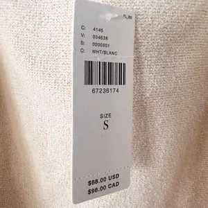 By Anthropologie Yvonne Dolman Cream Open Waterfall Shawl Cardigan NWT Small thumbnail 7
