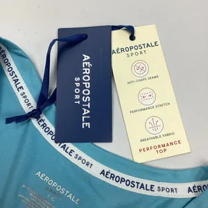 Aeropostale Sport Blue Athletic Top Large New with imperfection Retail $42 thumbnail 5