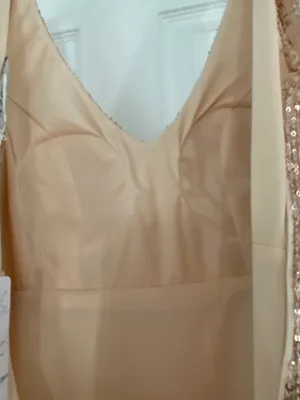 Macy's NWT Gold Evening Gown!! Stunning Small thumbnail 10