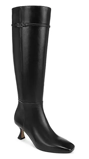 Sam Edelman Lyla Knee High Black Leather Boots- Size 5.5 thumbnail 1