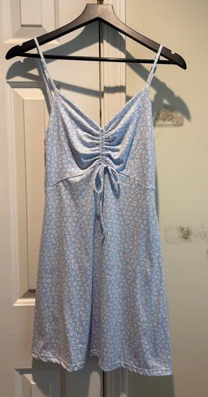 Altar'd State Dress Floral Mini Blue thumbnail 1