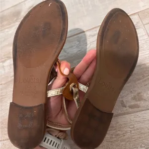Brown and Gold Women's Sandals thumbnail 4
