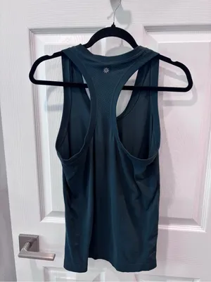 Athleta Forest Green Racerback Tank Top size Medium thumbnail 3