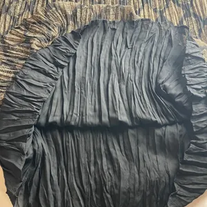 Lane Bryant Black Tan Geometric Diamond Pleated Maxi Skirt Elastic‎ Waist Large thumbnail 4