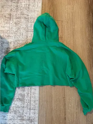 Philadelphia NFL Eagles cropped green hoodie thumbnail 3