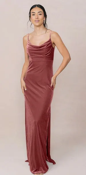Revelry Skye Velvet Dress Red Size 4 thumbnail 1