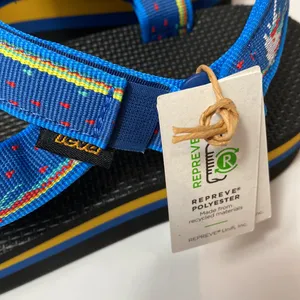 Teva blue unicorn Flatform platform sandals size 9 NIB thumbnail 3