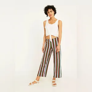Urban Outfitters Striped Wide Leg Cropped Pants – XS | Retro Statement thumbnail 2