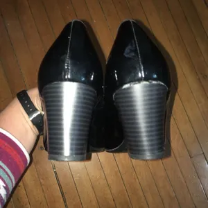 Croft & Barrow Brina patent leather black pumps thumbnail 3