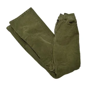IVKO Womens Olive Green High‎ Waist Corduroy Pants EU 38 Capsule Cotton Europe thumbnail 1