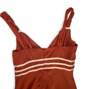 Rust‎ Orange indie Handkerchief Hem Midi Dress thumbnail 8