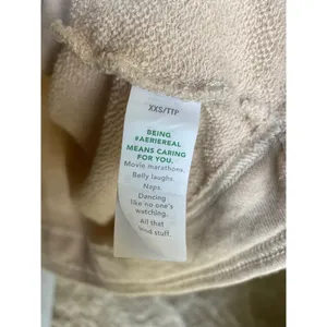 Aerie Cotton Pullover Hoodie Buttery Soft Beige Cozy Relaxed Autumn Minimal Boho thumbnail 8