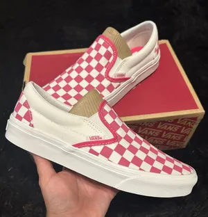 VANS off the wall checkerboard pink slip on shoes sneakers women’s 8.5 new thumbnail 1