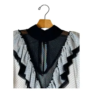 HAH Hot As Hell Bodysuit Women Small Black White Polka Dot Heavy Knecking‎ NWT thumbnail 5