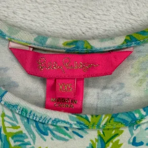 Lilly Pulitzer Women XXS Blue Tropical Beach Print‎ Skort Romper Style 001915 thumbnail 2