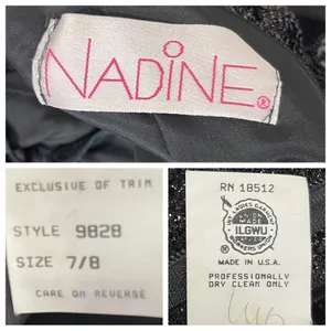 Vintage Nadine black gown thumbnail 10
