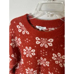 Madewell Fair‎ Isle Crewneck Sweater Women Mediumm thumbnail 2