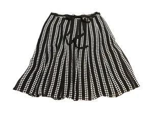 Uniform John Paul Richard Polka Dot Crepe Skirt 100% Silk Womens Size 10 thumbnail 1