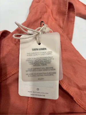 Rhythm V-Neck Button Front Wide-Leg Jumpsuit in Terracotta thumbnail 9