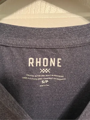 Rhone Men's Midnight Heather Reign Short Sleeve Tee in Light Navy thumbnail 4