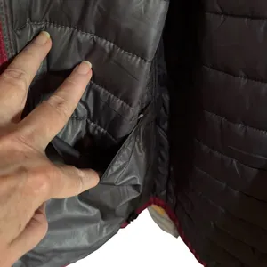 Vintage Slalom Quilted Lightweight Puffer Jacket Size Small Red thumbnail 7