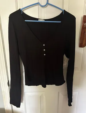 Free People Black Long Sleeve thumbnail 1