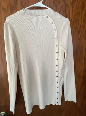 Tea N Rose Beige Long Sleeve Top thumbnail 1