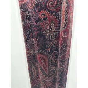 Womens Y2K Velvet Paisley Maxi Dress‎ Size 6 Whimsigoth Dark Romantic Goth thumbnail 2