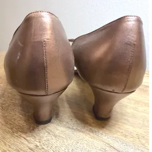 Vintage Paloma Italy Bronze Mesh Kitten Heels 8.5B Soutache Y2K Needs Repair thumbnail 8