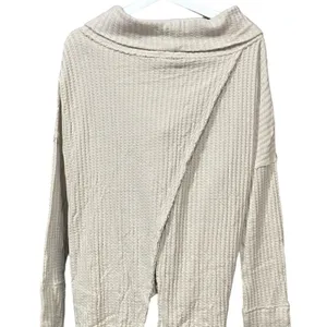 Free People Stone Cold Juicy Long Sleeve Waffle Cowl Neck Size Medium thumbnail 4