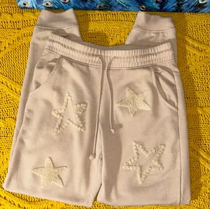 Olive + Oak Size S Beige Embellished Sweatpants thumbnail 1
