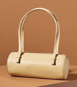 by Anthropologie Tan cylindrical/barrel design Handbag Tan / Warm Camel thumbnail 1