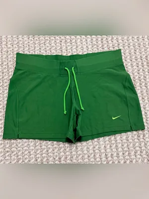 NIKE Vintage dri fit athletic shorts size Small y2k green thumbnail 11