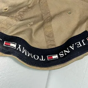 Tommy Hilfiger, Tommy jeans, khaki unisex hat w/ leather adjustment strap thumbnail 4