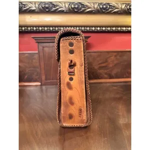 Vintage Clifton's Hand Tooled Leather Handbag Purse Brown Western Satchel Bag thumbnail 7