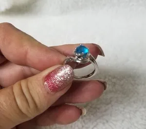 Fashion ring Blue Size 6 thumbnail 2