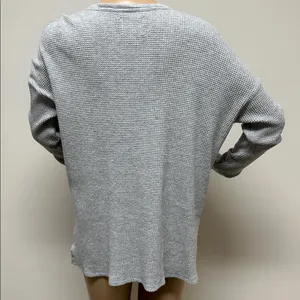OFFLINE by Aerie Gray Waffle Knit Henley Long Sleeve Shirt S thumbnail 8