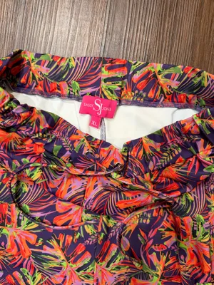 Sassy Jones Tropical Print Ruffle Tracksuit size XL thumbnail 4