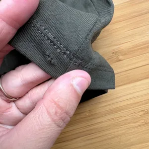 Madewell Large Olive Green Long Sleeve Scoopback Tee Cotton Modal Balletcore thumbnail 4