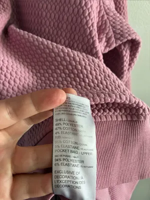 Puma Women’s L Pink Textured Snap Neck Pullover Sweatshirt Athleisure thumbnail 4