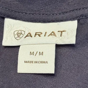 Ariat darker Blue Shirt with Embroidered Accents size Medium thumbnail 5