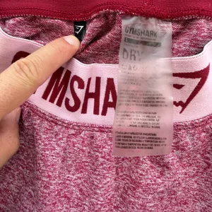 Gymshark Flex Leggings Womens Small Burgundy Pink Marl Seamless Activewear Gym thumbnail 5