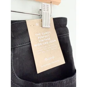 Madewell | NWT The Curvy Perfect Vintage Wide-Leg Jean Black Rinse Wash | Sz 31 thumbnail 5