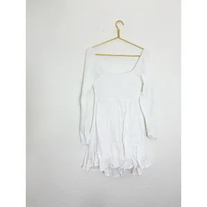 Revolve L*SPACE Winslet Dress Size Large Ivory Smocked Long Sleeve Boho thumbnail 13