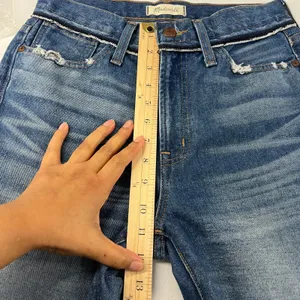 Madewell Retro‎ Cropped Bootcut Jeans Womens 26 Blue Denim Distressed Raw Hem thumbnail 13