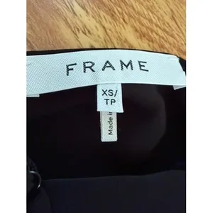 FRAME Noir Cowl Neck Cami Adjustable Spaghetti Strap Black Top Size‎ XS thumbnail 9